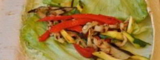 лаваш с овощной начинкой. Шаг 5