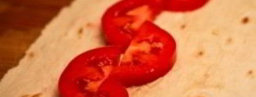 лаваш с сулугуни и кинзой. Шаг 7