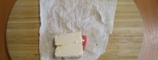 лаваш с сыром и помидорами на костре. Шаг 4