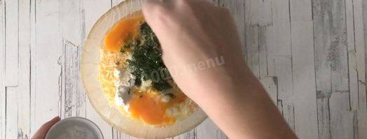 лаваш с творогом и сыром в духовке. Шаг 5