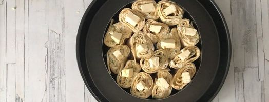 лаваш с творогом и сыром в духовке. Шаг 11