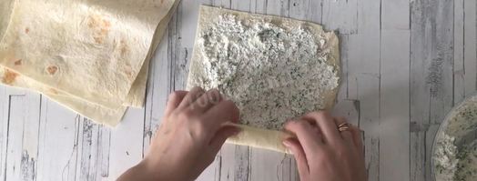 лаваш с творогом и зеленью быстро и вкусно. Шаг 8