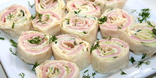 Лаваш с ветчиной