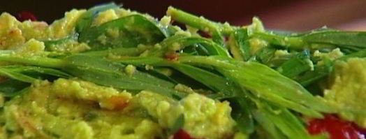 лаваш со сладким перцем, тыквой и авокадо. Шаг 13