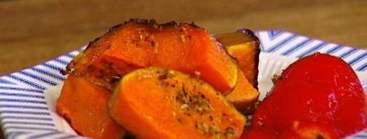 лаваш со сладким перцем, тыквой и авокадо. Шаг 6