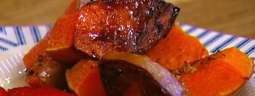 лаваш со сладким перцем, тыквой и авокадо. Шаг 9