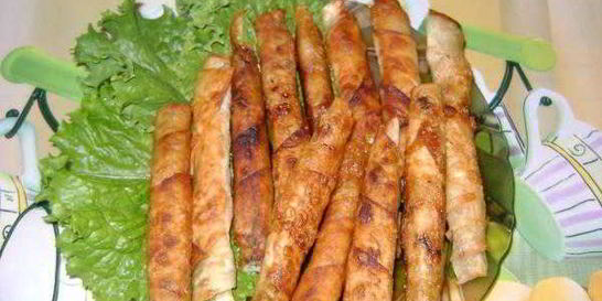 Палочки из лаваша с сыром