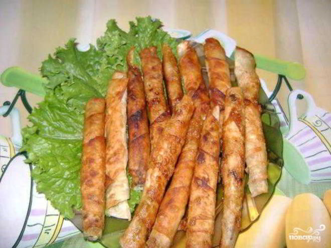 Рецепт палочек из лаваша с сыром