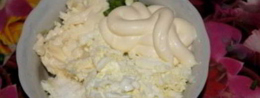 рулетики из лаваша с чесноком. Шаг 3