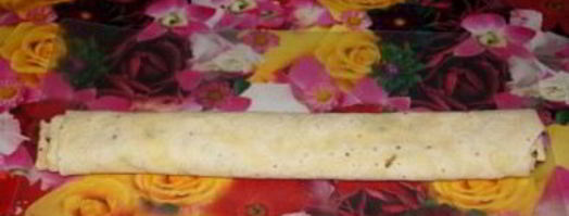 рулетики из лаваша с чесноком. Шаг 6