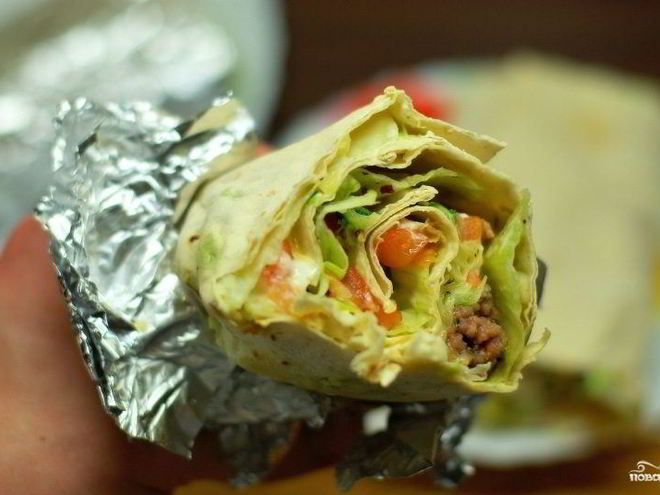 Рецепт рулетиков из лаваша