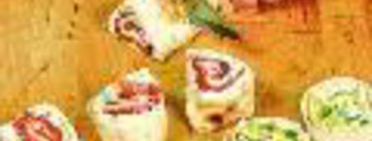 рулеты из лаваша с разными начинками. Шаг 7