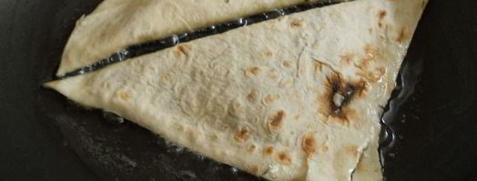 треугольнички из лаваша с картофелем и грибами. Шаг 4