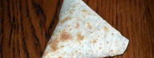 треугольники из лаваша с сыром. Шаг 6