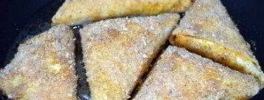 треугольники из лаваша с сыром. Шаг 7