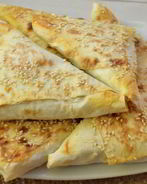 Треугольники из лаваша с творогом
