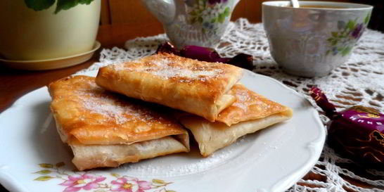 Творожный десерт из лаваша