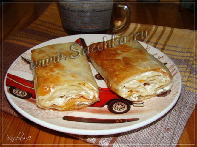 Рецепт вертутов из лаваша