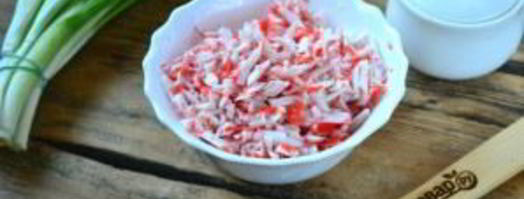 закуска из лаваша с крабовыми палочками. Шаг 3