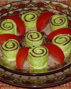 Закуска из лаваша Улитки