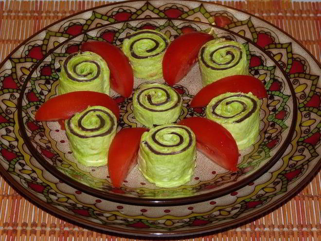 Рецепт закуски из лаваша улитки