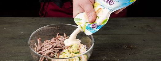 закуска в лаваше из крабовых палочек. Шаг 5