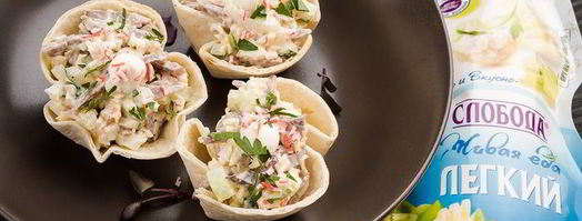 закуска в лаваше из крабовых палочек. Шаг 6