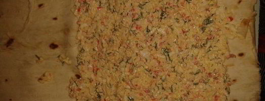 закуски из лаваша. Шаг 3