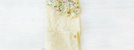 жареный лаваш с колбасой и сыром. Шаг 8