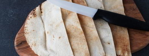 арабская пита с курицей и овощами. Шаг 8