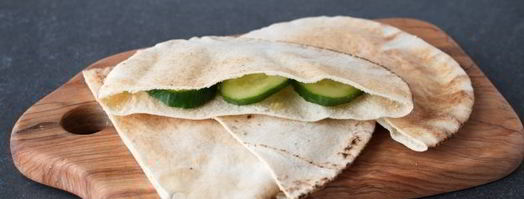 арабская пита с курицей и овощами. Шаг 10