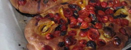 фокачча с ароматными томатами. Шаг 7