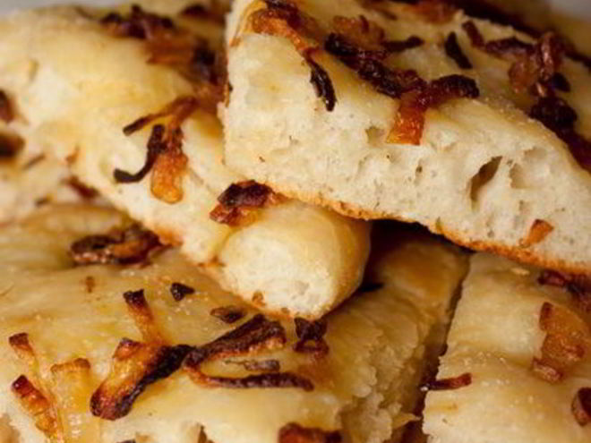 Рецепт фокаччи с луком