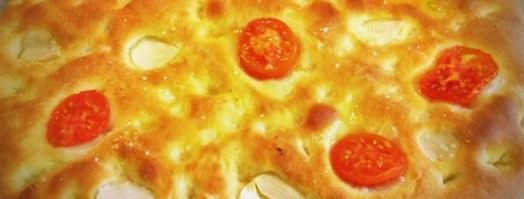 картофельная фокачча с томатами и чесноком. Шаг 6