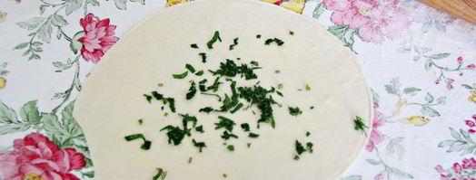 китайские лепешки с зеленью. Шаг 10