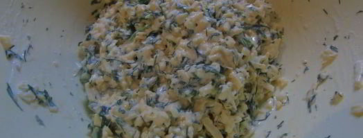 лепешка с сыром и зеленью. Шаг 7