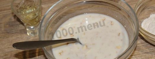 лепешки из овсяных хлопьев. Шаг 3