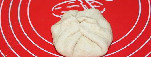 лепешки с мукой, брынзой и моцареллой. Шаг 7