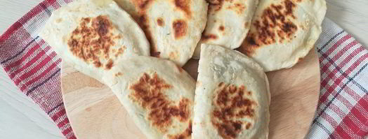 лепешки с начинкой из сыра и шпината. Шаг 6