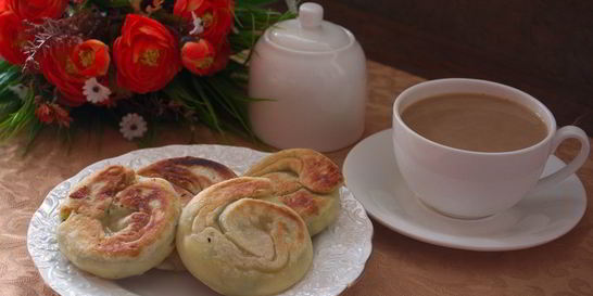 Лепешки с зеленью