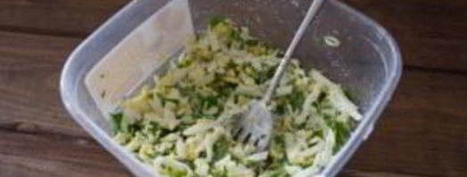 лепешки с зеленью. Шаг 4