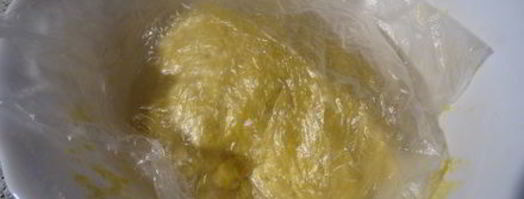 манные лепёшки с куркумой. Шаг 8