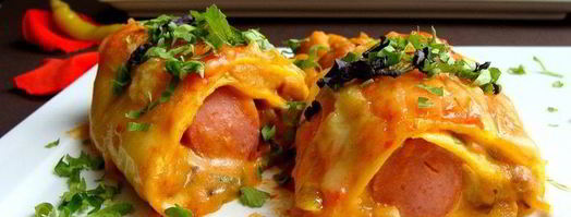 мексиканские лепешки с фасолью, сыром и острым соусом. Шаг 13