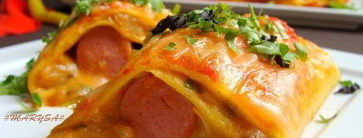 мексиканские лепешки с фасолью, сыром и острым соусом. Шаг 14