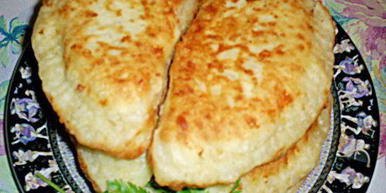 Сырные лепешки с мясом