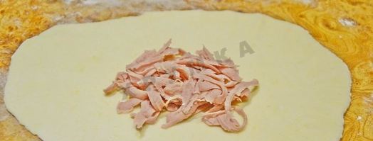 сырные лепешки с ветчиной. Шаг 9