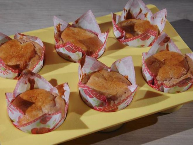 Рецепт клубничных маффинов