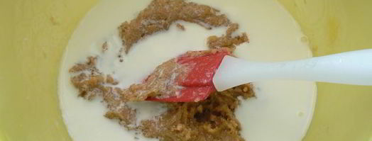 маффины с арахисовой пастой и шоколадными каплями. Шаг 3