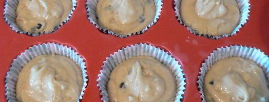 маффины с арахисовой пастой и шоколадными каплями. Шаг 6