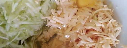 маффины с кабачком, сыром и мятой. Шаг 3